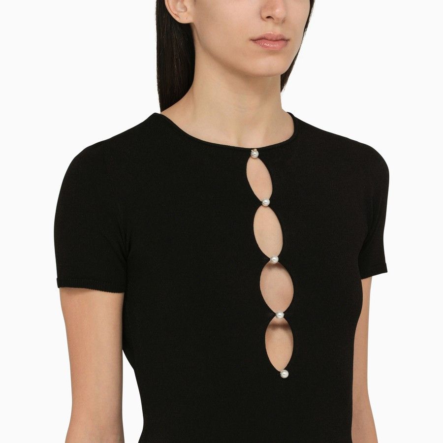 Dsquared2 o1d2blof0824 Mini Dress in Black Size S / US 4 / IT 40 - 3 Thumbnail