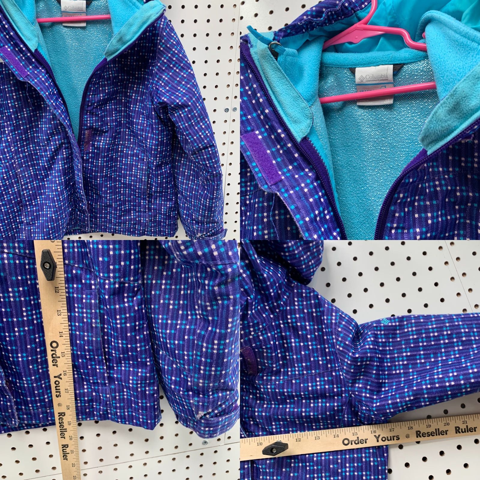Vintage Columbia Fleece Jacket Women's XS Blue Purple Full Zip Pockets Pattern Mid-Length Outdoor Activewear Jacket Womens XS Columbia Fleece Jacket Size XS / US 0-2 / IT 36-38 - 9 Thumbnail