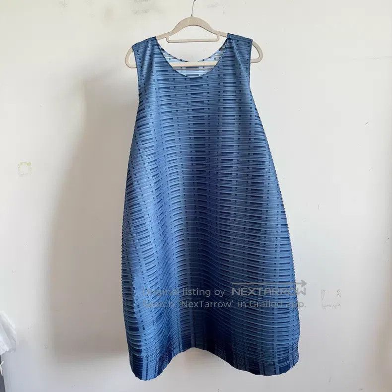 Issey Miyake Issey Miyake size:one size Blue Dress Size XXS / US 00 / IT 34 - 1 Thumbnail