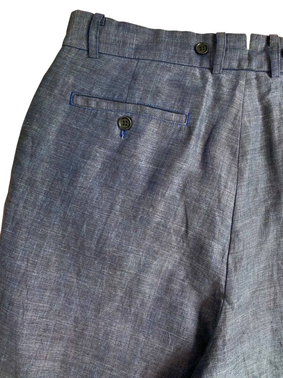 Nigel Cabourn Nigel Cobourn Blue Linen Ballon Fit Pants Size US 34 / EU 50 - 9 Thumbnail