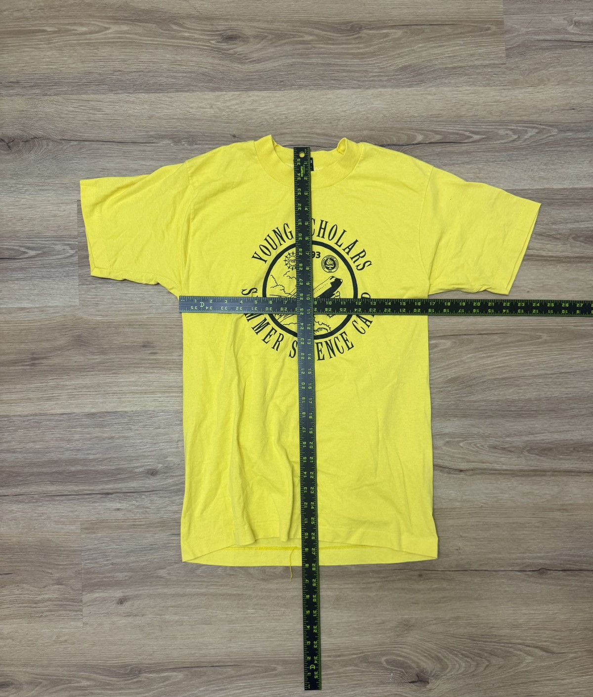 Fruit Of The Loom Vintage yellow 1993 science camp tee Size US S / EU 44-46 / 1 - 4 Thumbnail