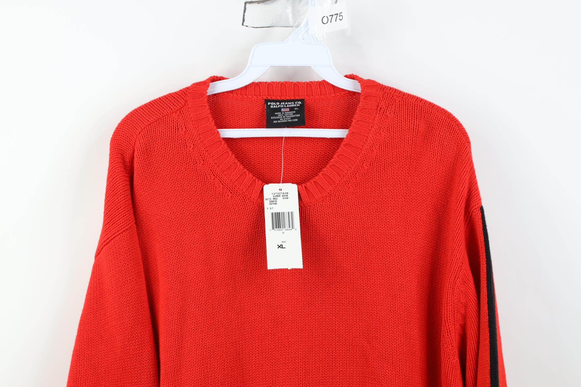 Polo Ralph Lauren Deadstock Vintage 90s Ralph Lauren Cotton Crewneck Sweater Size US XL / EU 56 / 4 - 2 Thumbnail