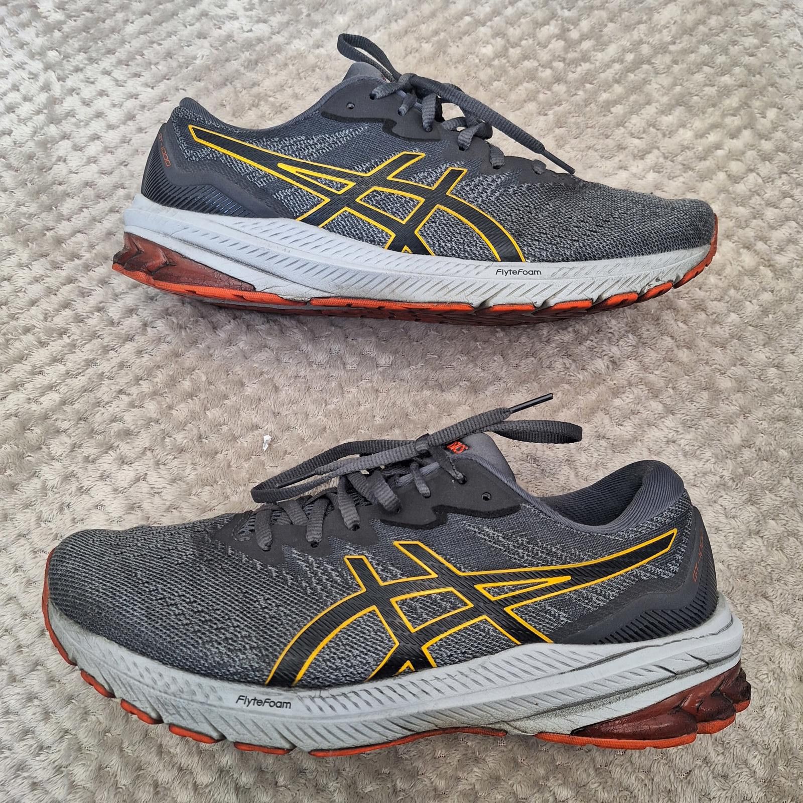 Asics Gel Gt 1000 Flyte Foam Mens Running Shoes Size Au/us 9 in Grey