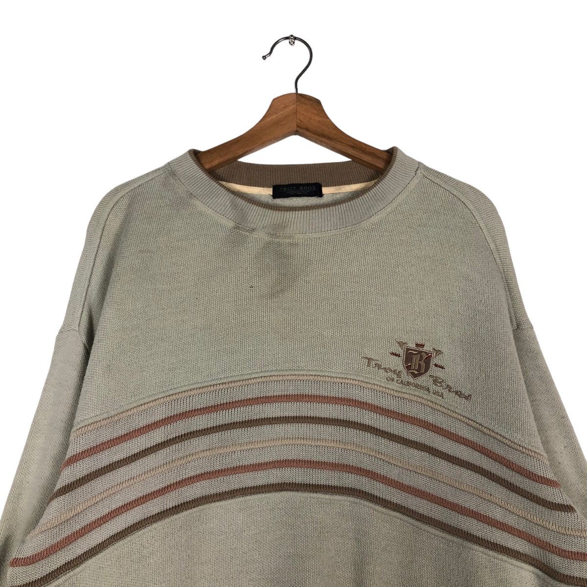Japanese Brand 🔥Vintage Sweatshirt Troy Bros Japan Issey Miyake Big Logo Size US M / EU 48-50 / 2 - 3 Thumbnail