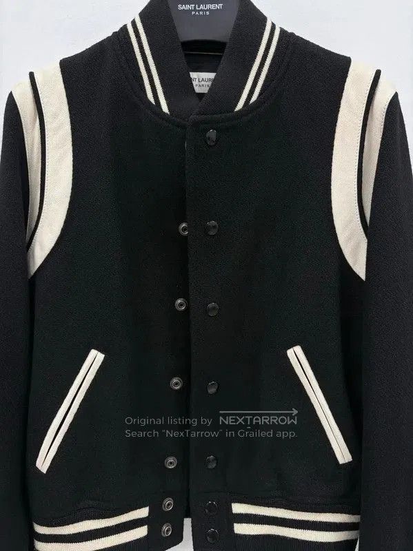 Yves Saint Laurent YSL Black Wool Ladies Jacket Size L . Size L / US 10 / IT 46 - 5 Thumbnail