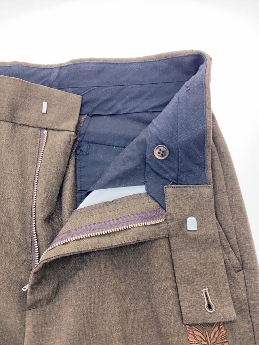 Needles Needles Side Tab Boot-Cut Polyester Trousers Brown Size US 28 / EU 44 - 3 Thumbnail