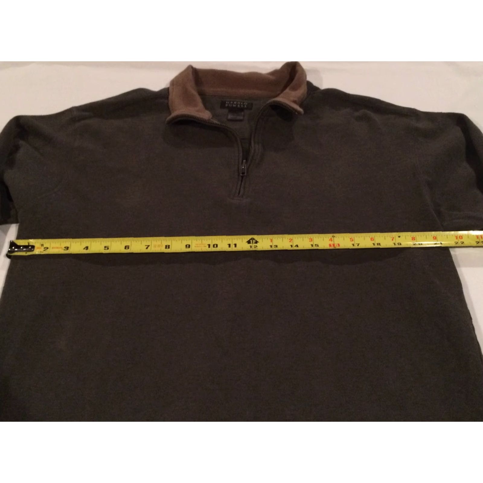 Vintage Harold Powell Green Pullover Casual Sz L 1/4 Zip - EUC Size US L / EU 52-54 / 3 - 6 Thumbnail