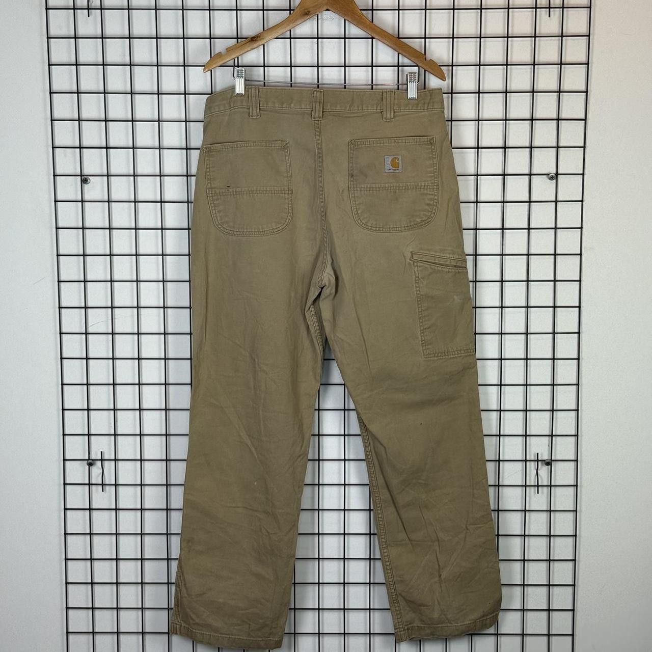 Carhartt Carhartt Beige Cargo Trousers Vintage Workwear Pants Size US 34 / EU 50 - 1 Thumbnail