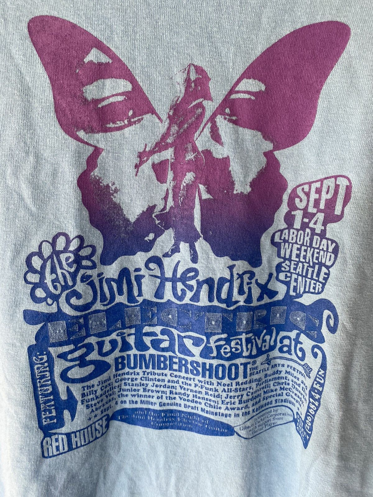 Band Tees 1995 Jimi hendrix guitar festival at bumbershoot Size US M / EU 48-50 / 2 - 4 Thumbnail