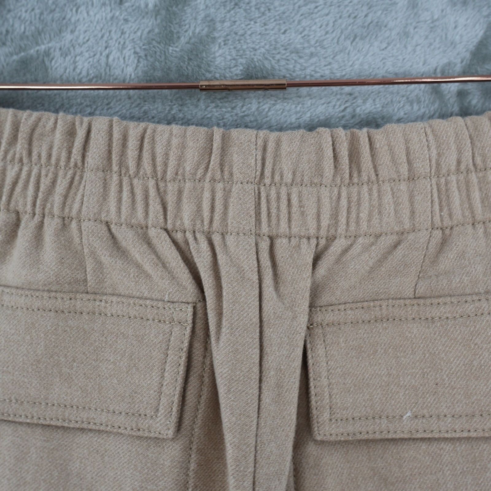 Vince Vince Wide Leg Cargo Pant Women 12 Tan Utility HighRise Wool Size 34" / US 12 / IT 48 - 12 Thumbnail