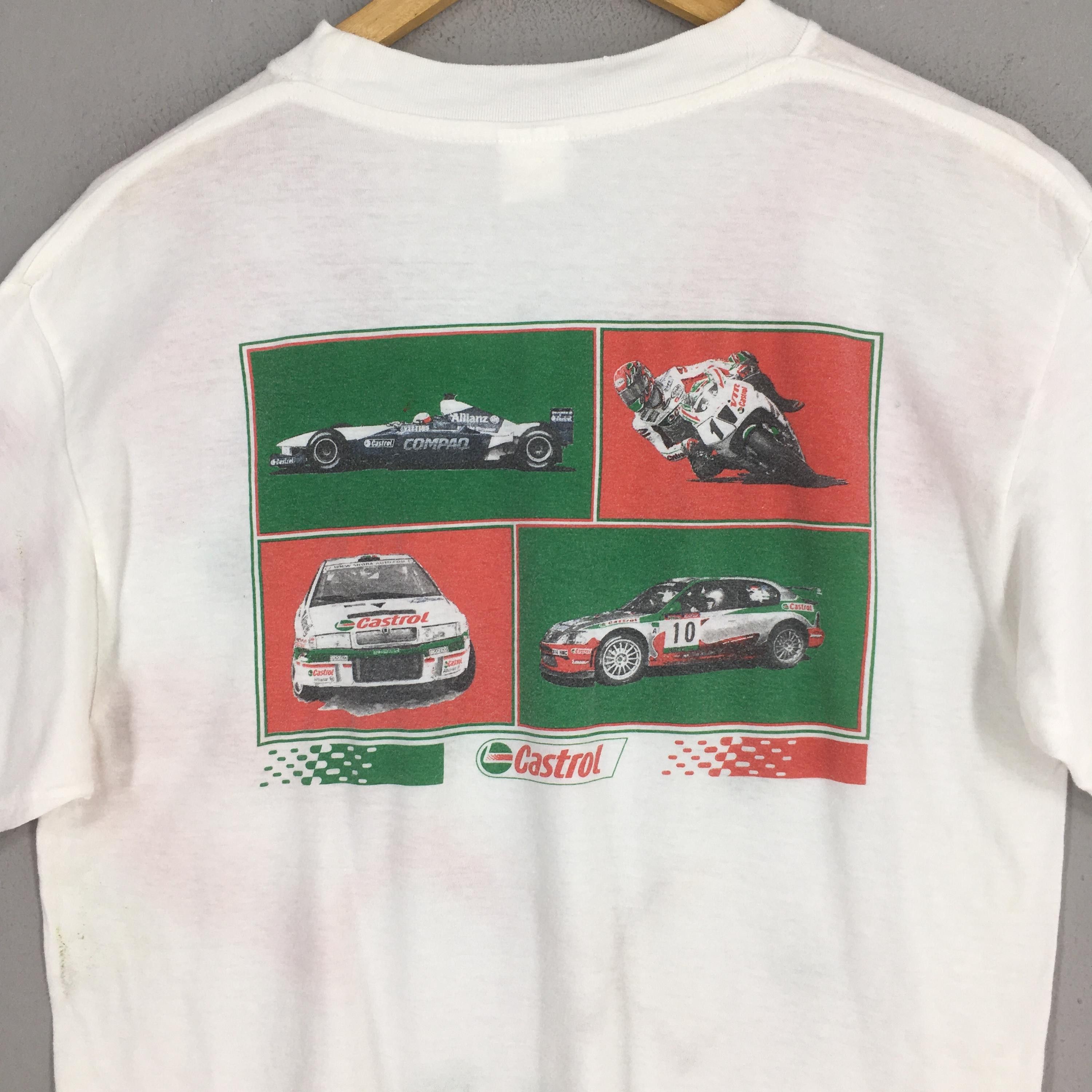 Formula 1 Vintage 90s Castrol Motorsport F1 Racing Tshirt Medium Size US M / EU 48-50 / 2 - 2 Thumbnail