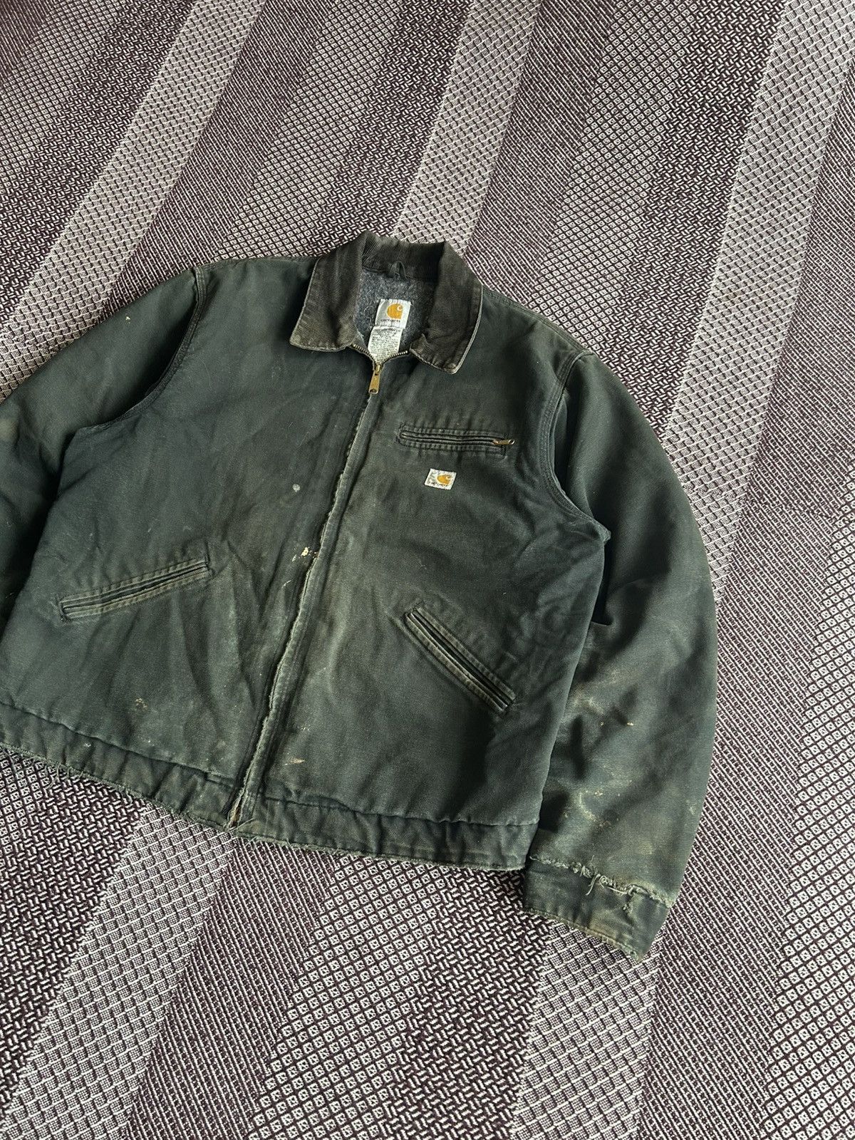 Carhartt Vintage Carhartt Detroit Jacket Workwear Distressed Size XL Size US XL / EU 56 / 4 - 2 Thumbnail