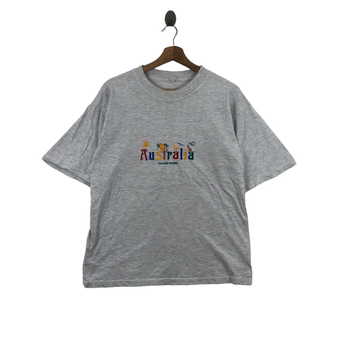 Vintage Vintage AUSTRALIA DARWIN Nature Embroidered Tee Shirt Top Size M / US 6-8 / IT 42-44 - 1 Thumbnail