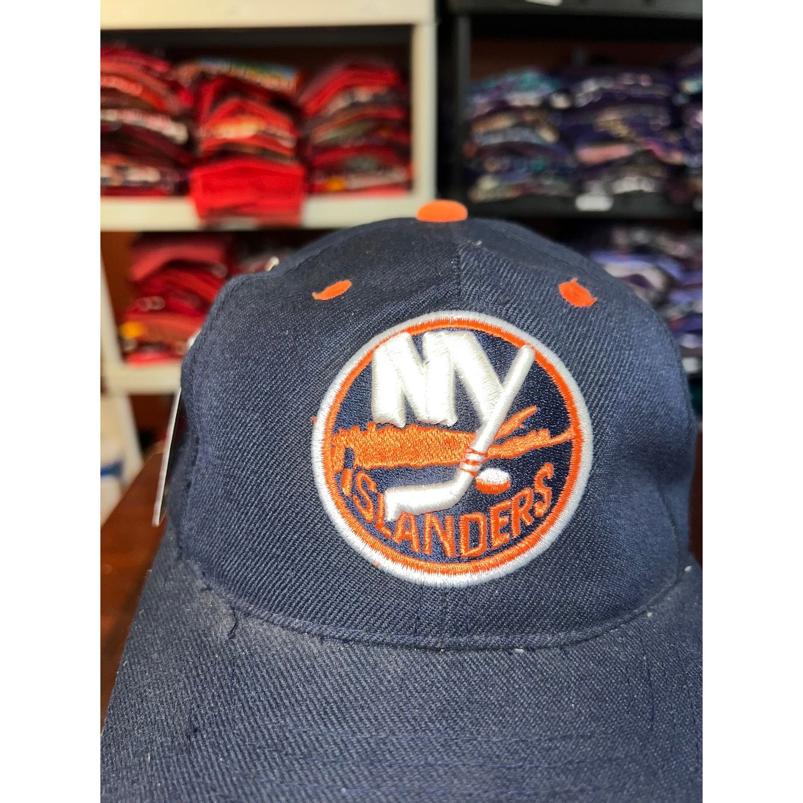 Puma New York Islanders Hat Vintage Puma NWT Blue Hockey NHL ATA Size ONE SIZE - 3 Thumbnail