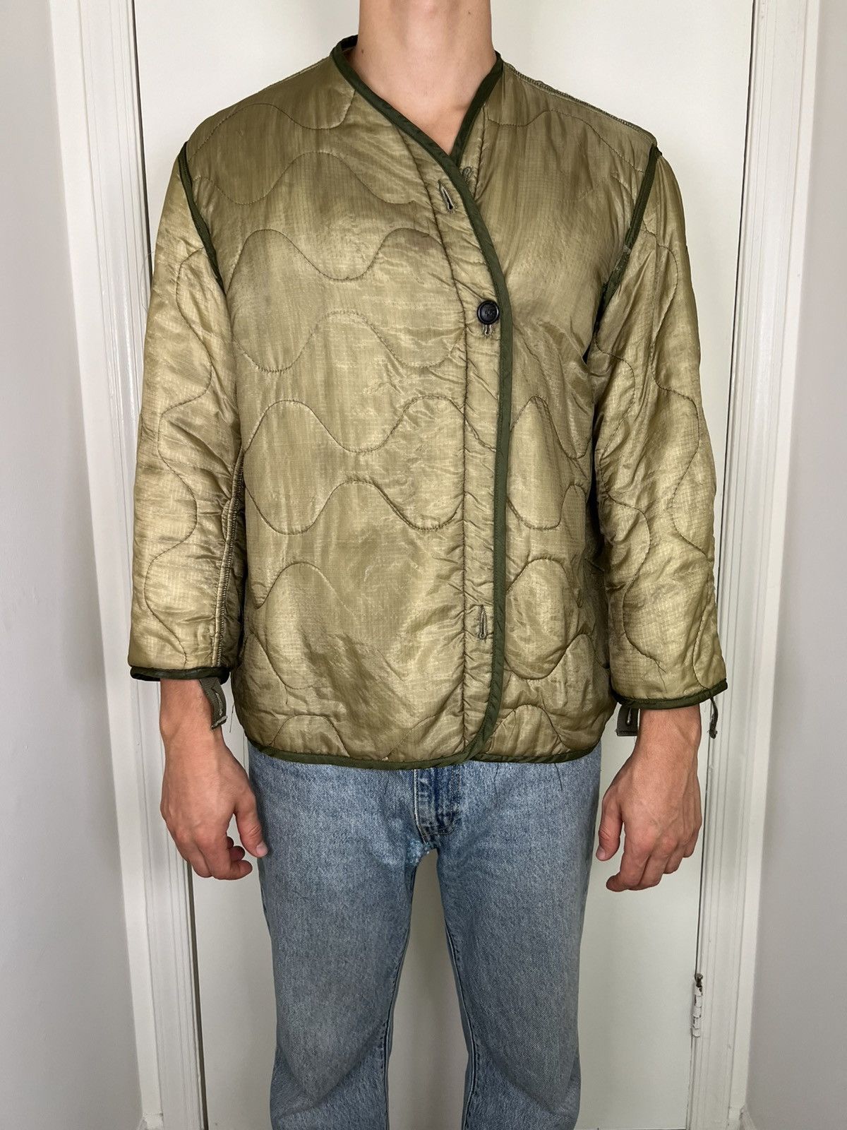 Vintage Vintage Light Green Military Liner Size US L / EU 52-54 / 3 - 2 Thumbnail