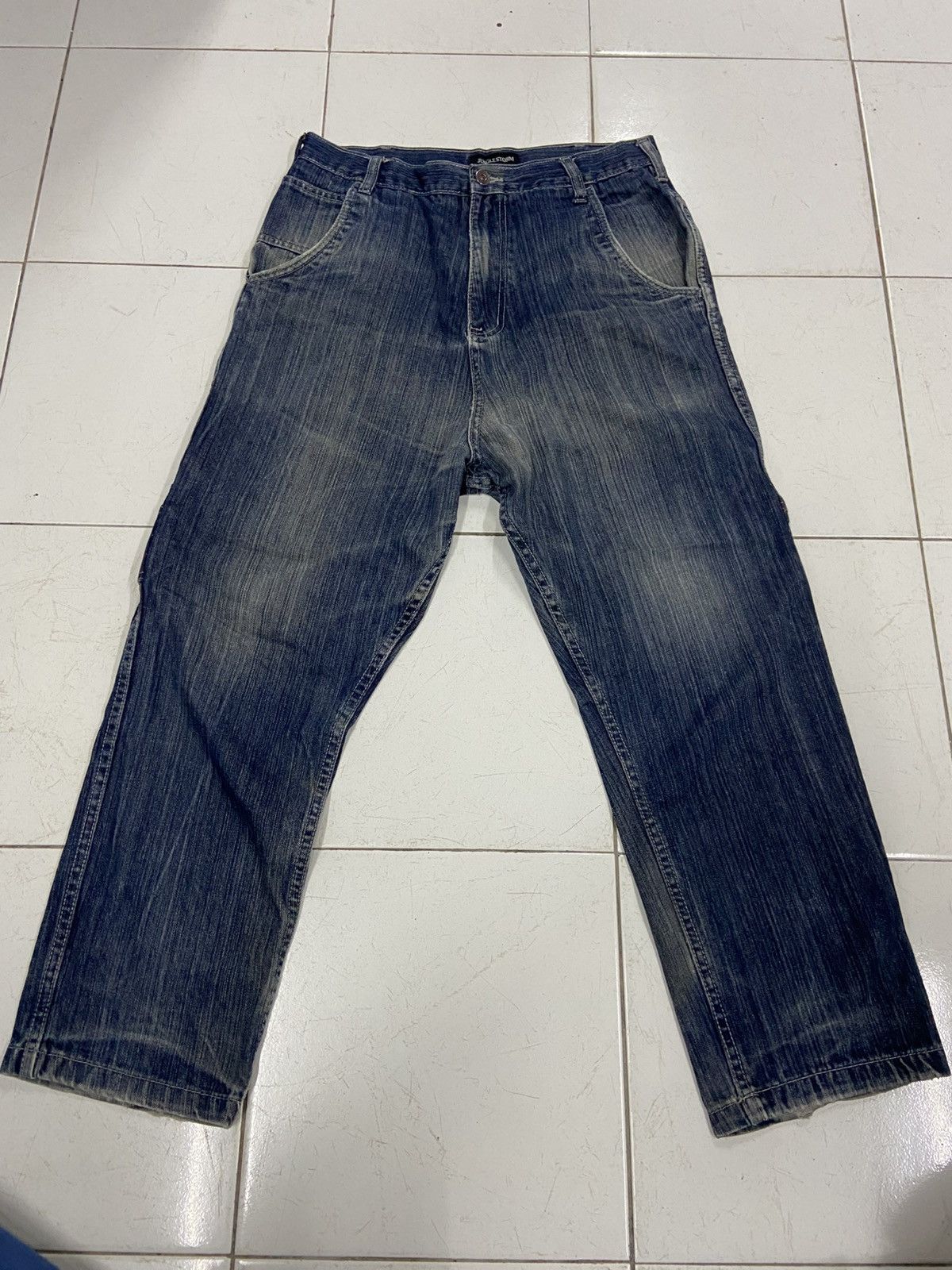Japanese Brand JUNGLE STORM DROP CROTH CARPENTER DENIM JEANS Size US 30 / EU 46 - 3 Thumbnail