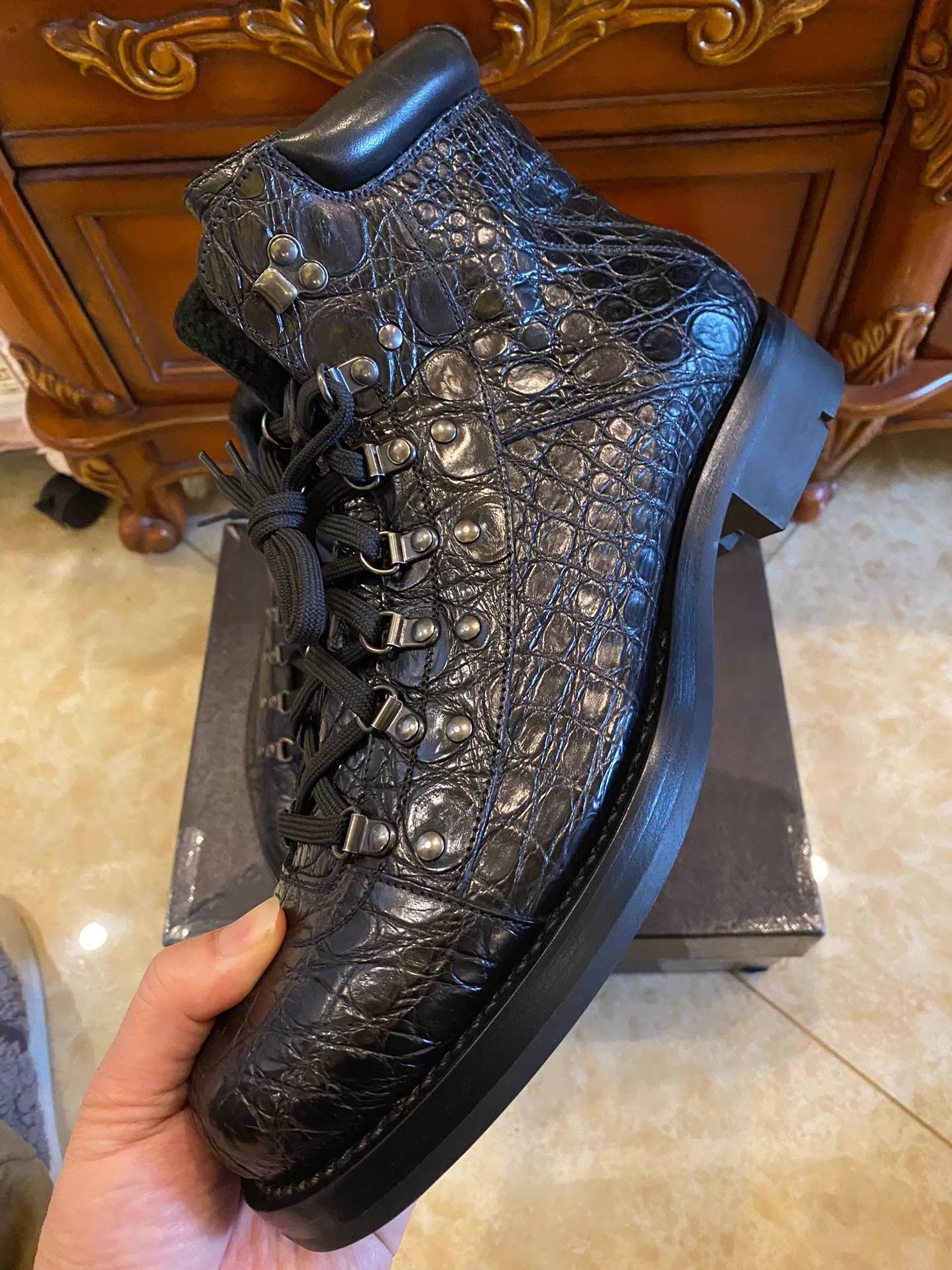 Prada PRADA eel-skin Mountaineering Boots US 9 Size US 9 / EU 42 - 3 Thumbnail