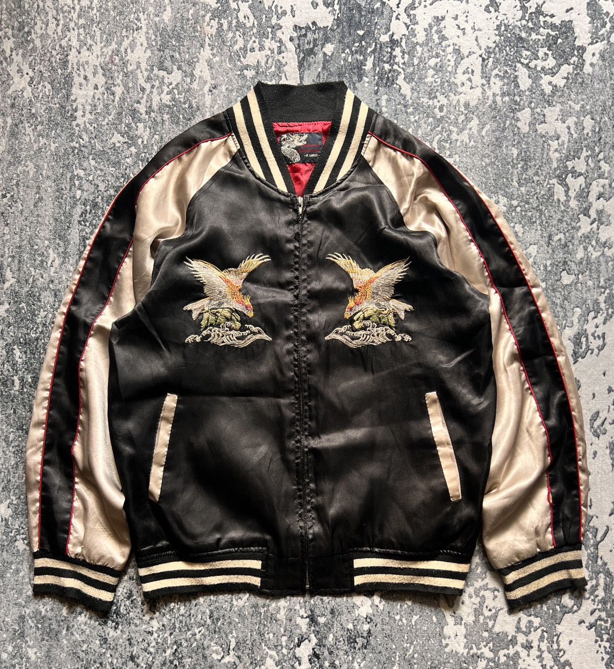 Addict Clothes Japan Sukajan Japan Satin Jacket Size US XL / EU 56 / 4 - 1 Thumbnail