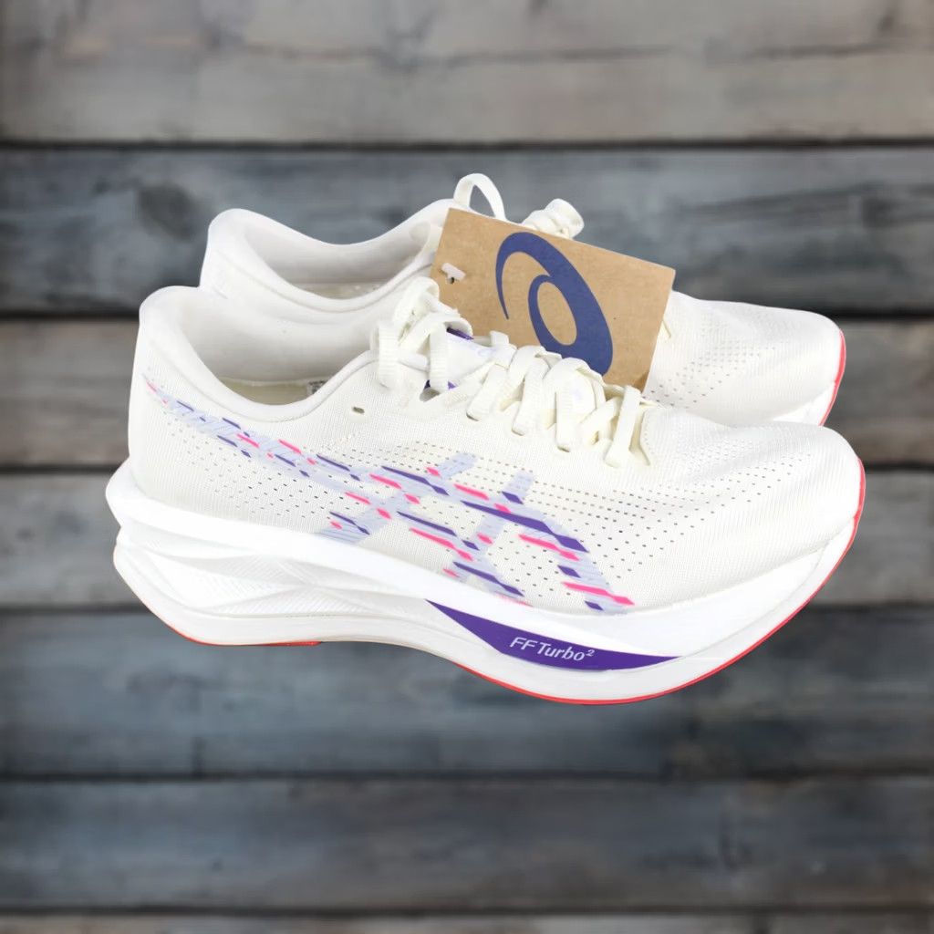 Asics Asics Sonicblast Men's Running Training Shoes Lightweight 12 Cream / Blue Fade Bouncy Size US 12 / EU 45 - 1 Thumbnail