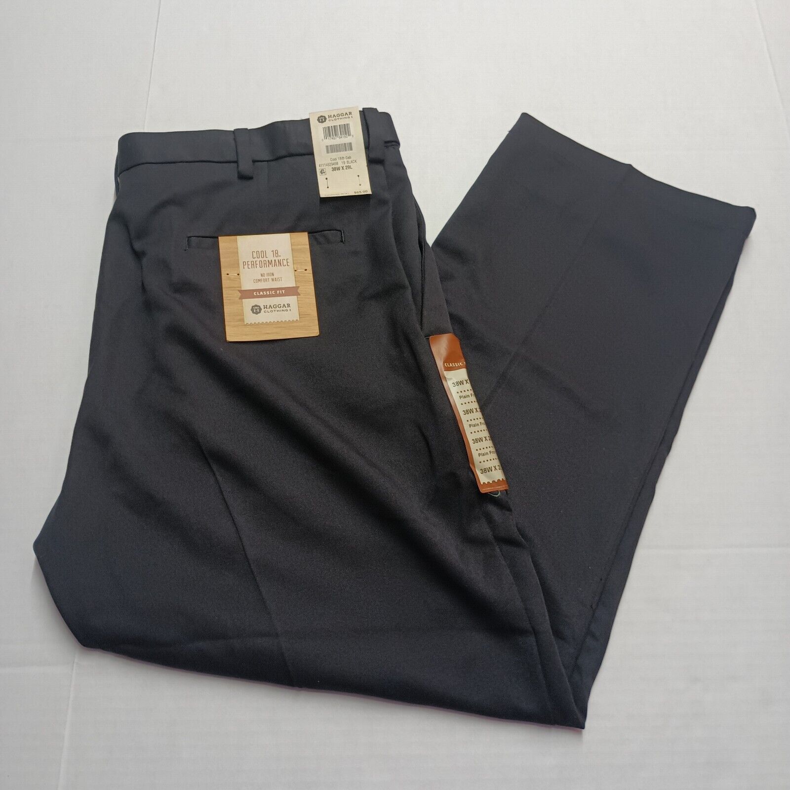 Haggar Haggar Cool 18 Performance Comfort Waist Pants Men's 38x29 Size US 38 / EU 54 - 1 Thumbnail