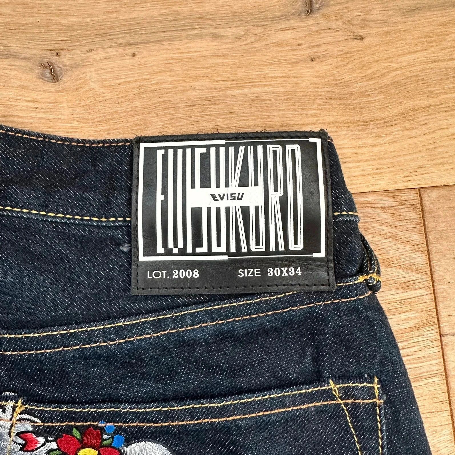 Evisu Jeans Evisu Kuru Seagull Embroidery Lot 2008 Size US 30 / EU 46 - 5 Thumbnail