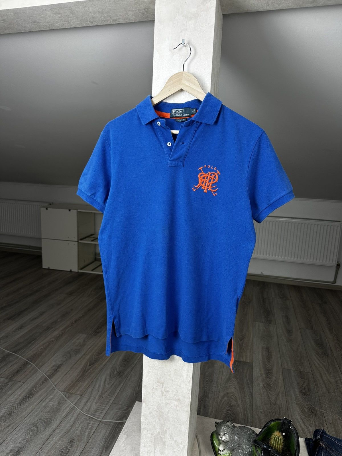 Vintage Vintage Polo Ralph Lauren Rugby Blue Polo Tee Size US M / EU 48-50 / 2 - 1 Thumbnail