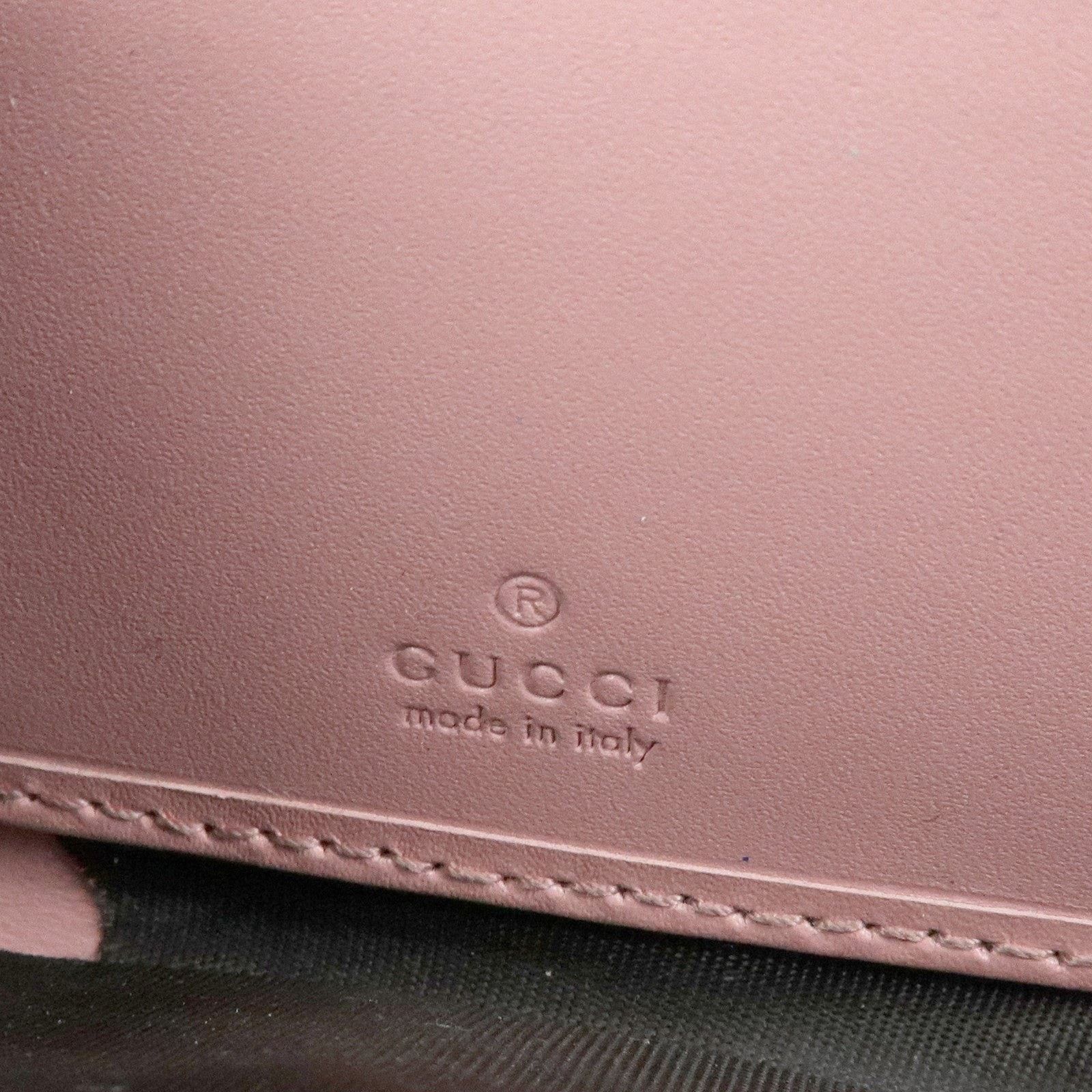 Gucci Gucci Guccissima Leather Round Zippy Wallet Pink Size ONE SIZE - 8 Thumbnail