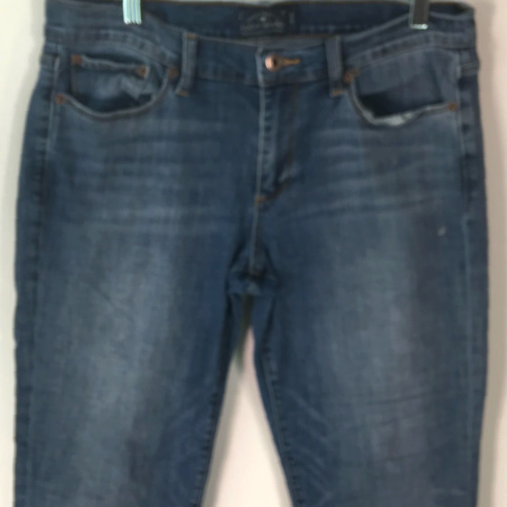 Lucky Brand Lucky Brand Womens Handcrafted Jeans Low Rise Blue Crop Denim Size 10/30 34X26 Size 32" / US 10 / IT 46 - 3 Thumbnail