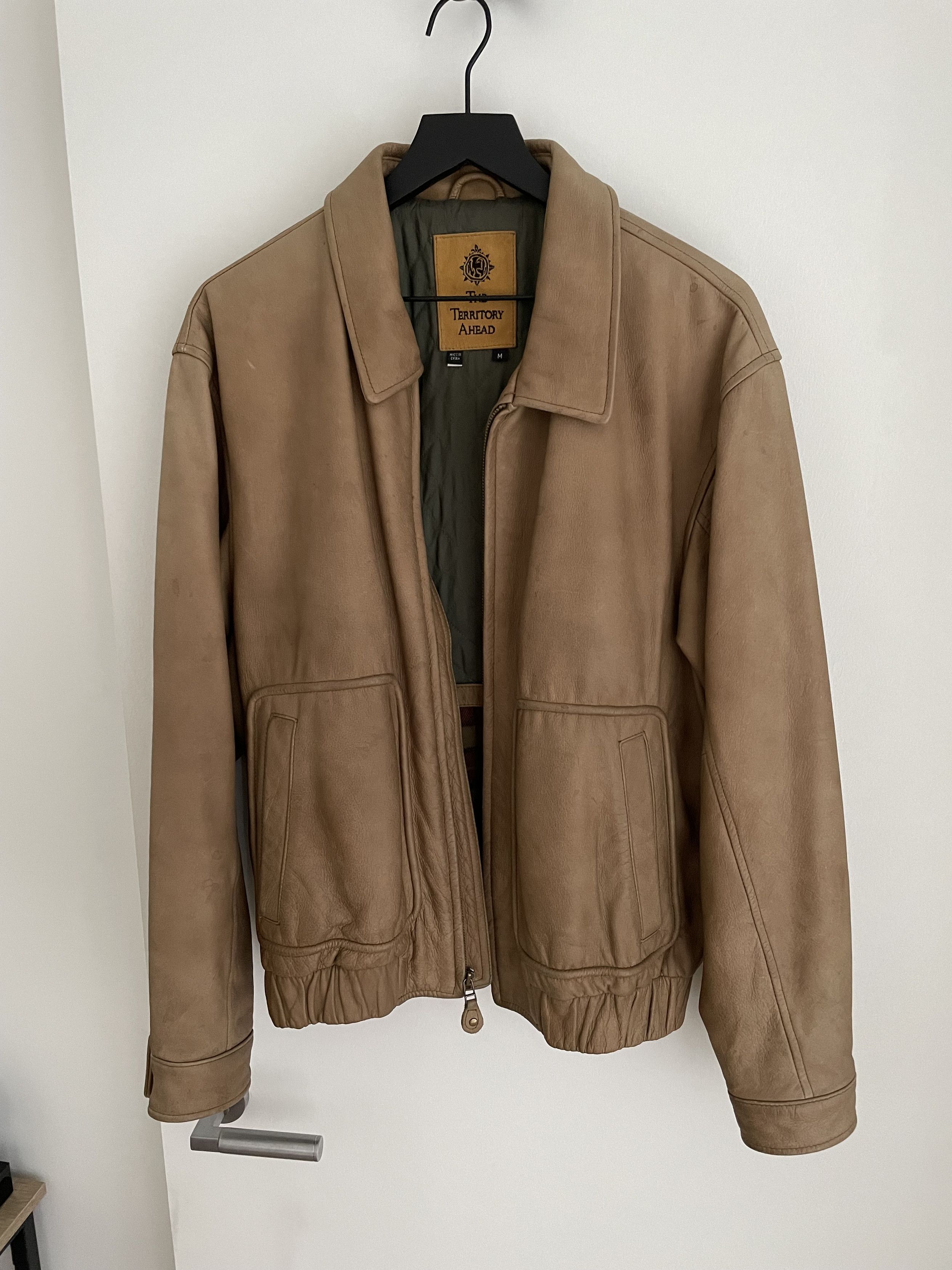 Vintage Vintage leather Jacket beige (Territory Ahead) Size US M / EU 48-50 / 2 - 2 Thumbnail