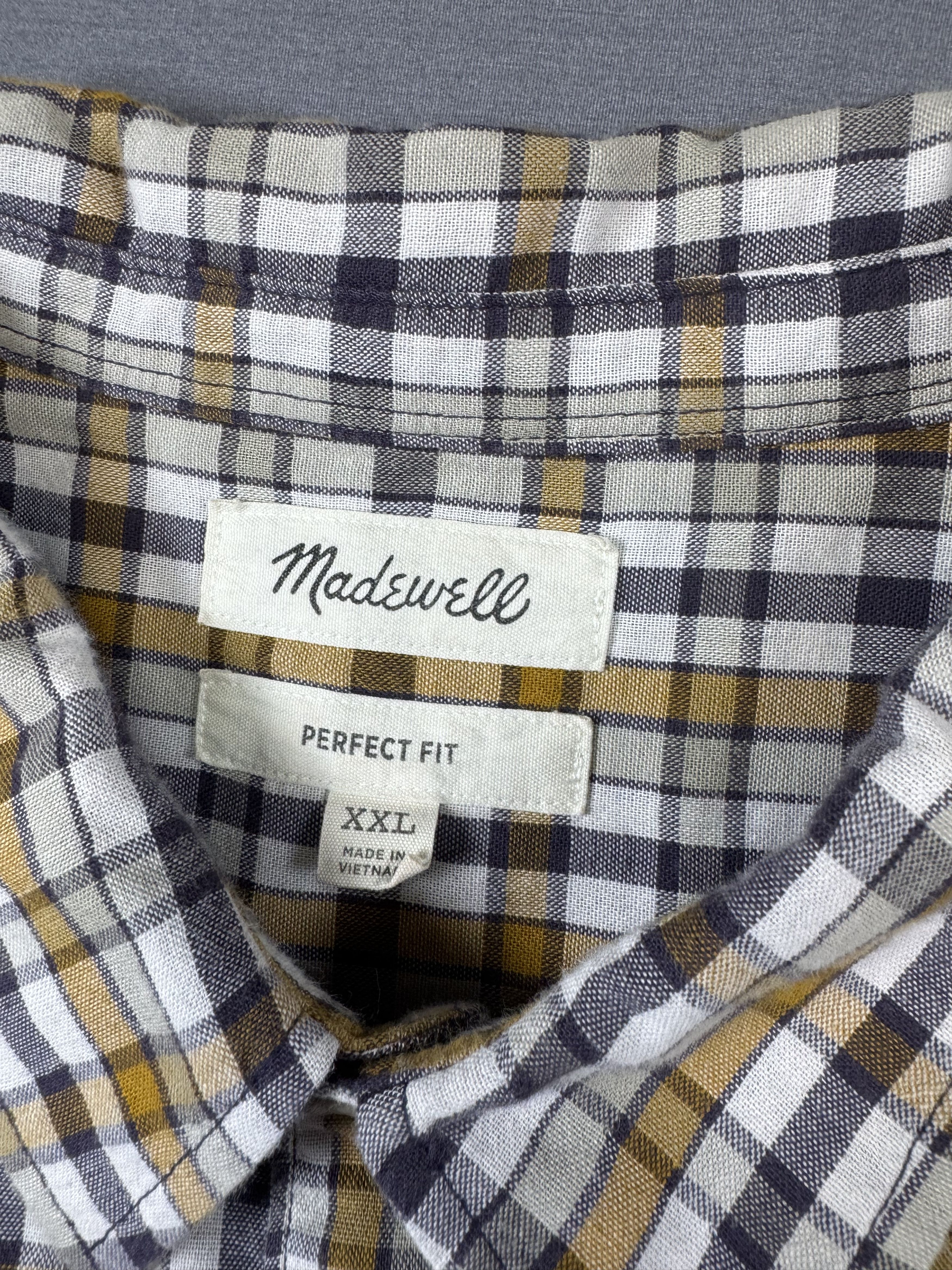 Madewell Madewell Shirt Plaid Flannel Button Down Perfect Fit Size US XXL / EU 58 / 5 - 2 Thumbnail