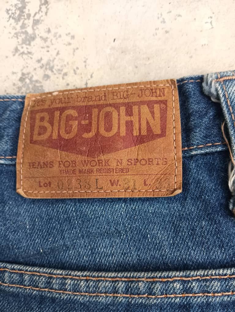 Big John × Japanese Brand Vintage big John boot cut flare denim Size US 29 - 6 Thumbnail