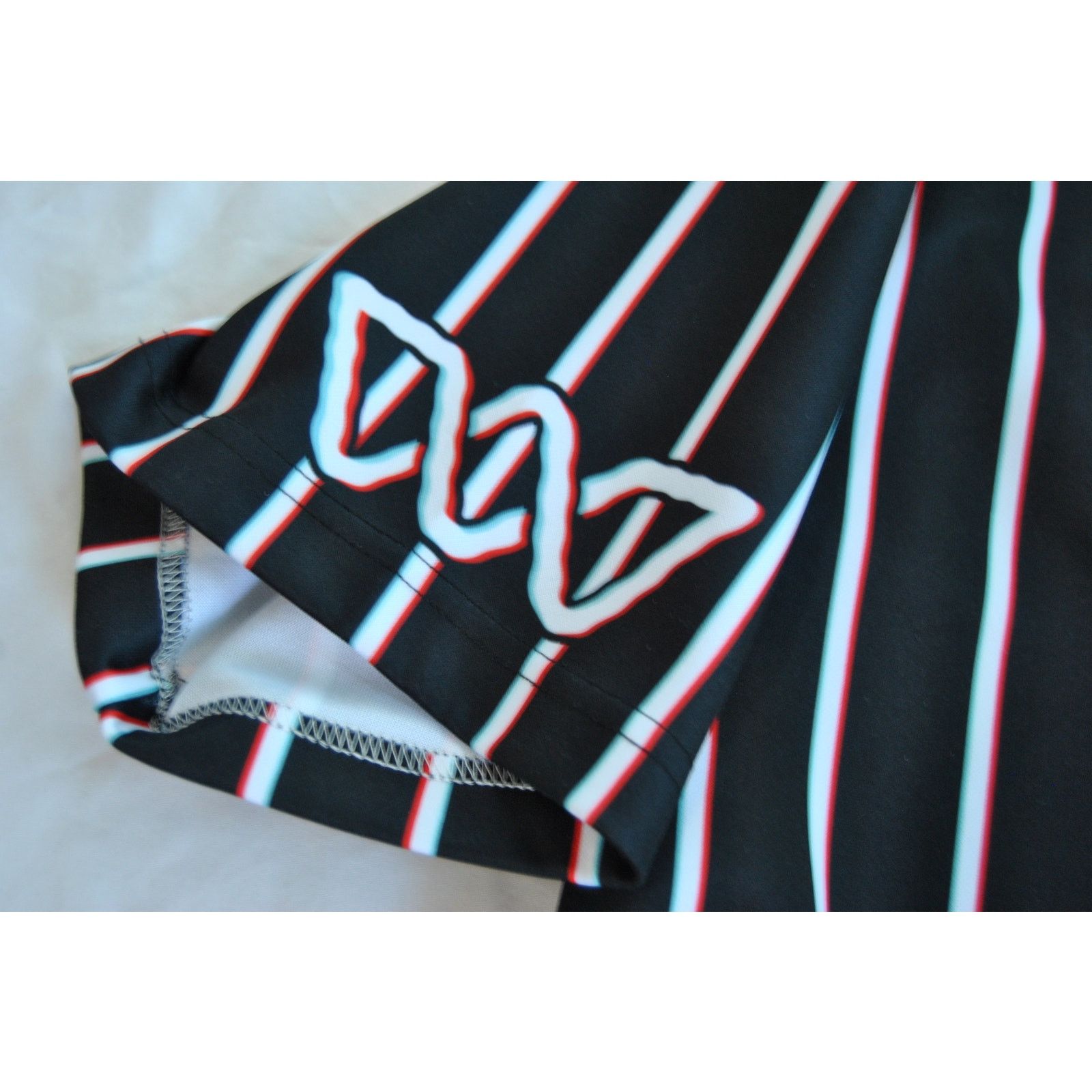 Other Wubaholics Jersey Shirt Black with Trippy Stripes #19 Size US L / EU 52-54 / 3 - 5 Thumbnail