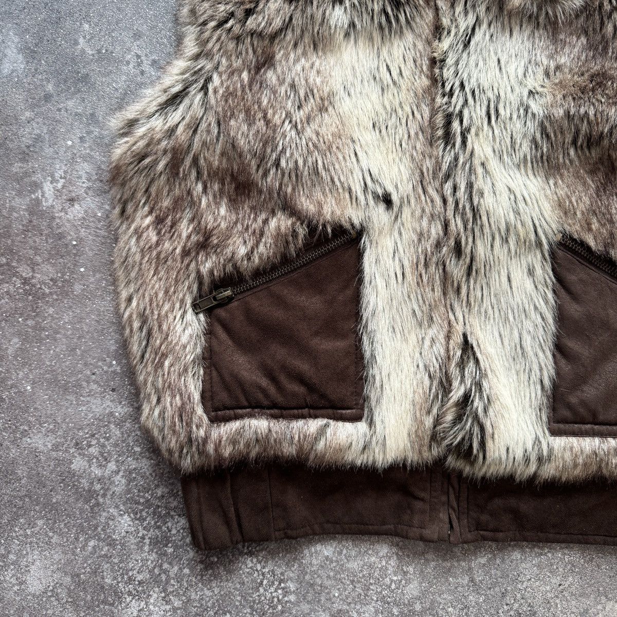 Hysteric Glamour 2000’s Aesthetic Vintage Y2K Faux Fur Cropped Vest Jacket Size M / US 6-8 / IT 42-44 - 5 Thumbnail