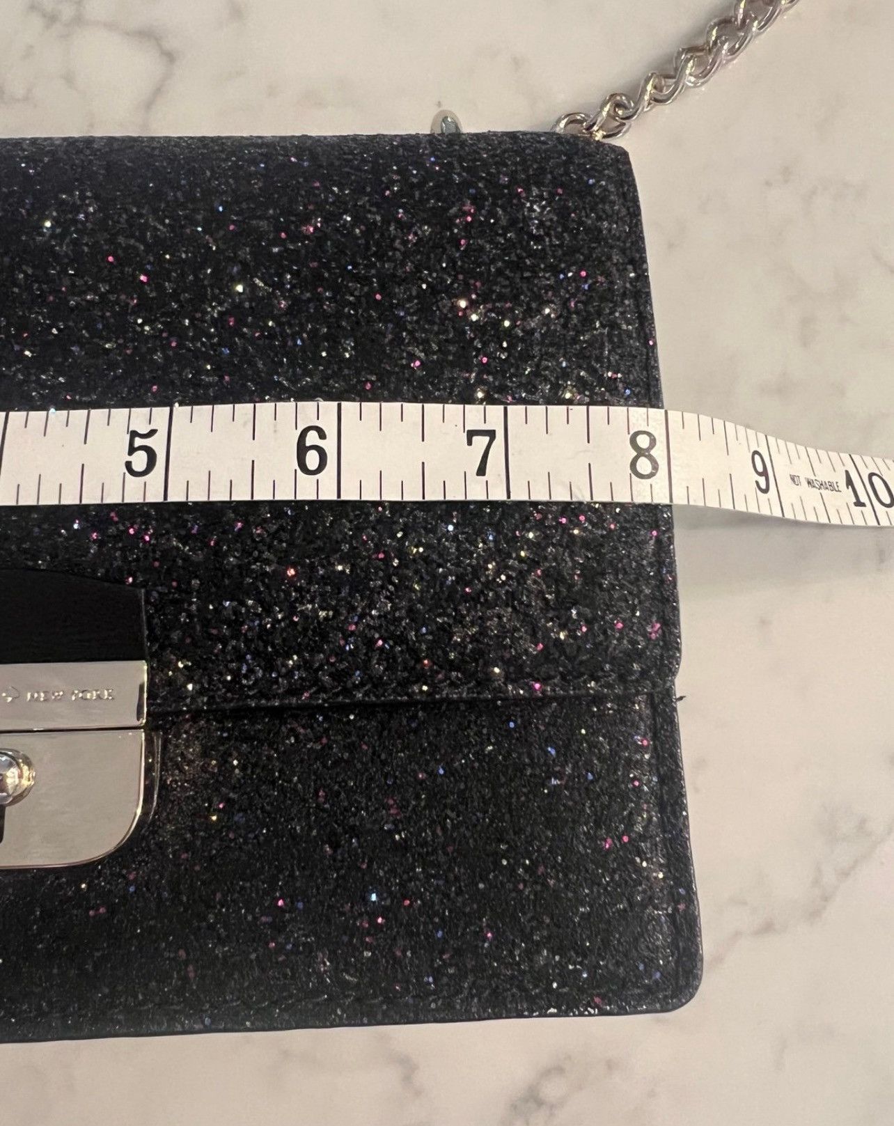 Kate Spade Kate Spade Sunset Lane Eden Black Glitter Crossbody Purse Size ONE SIZE - 2 Thumbnail