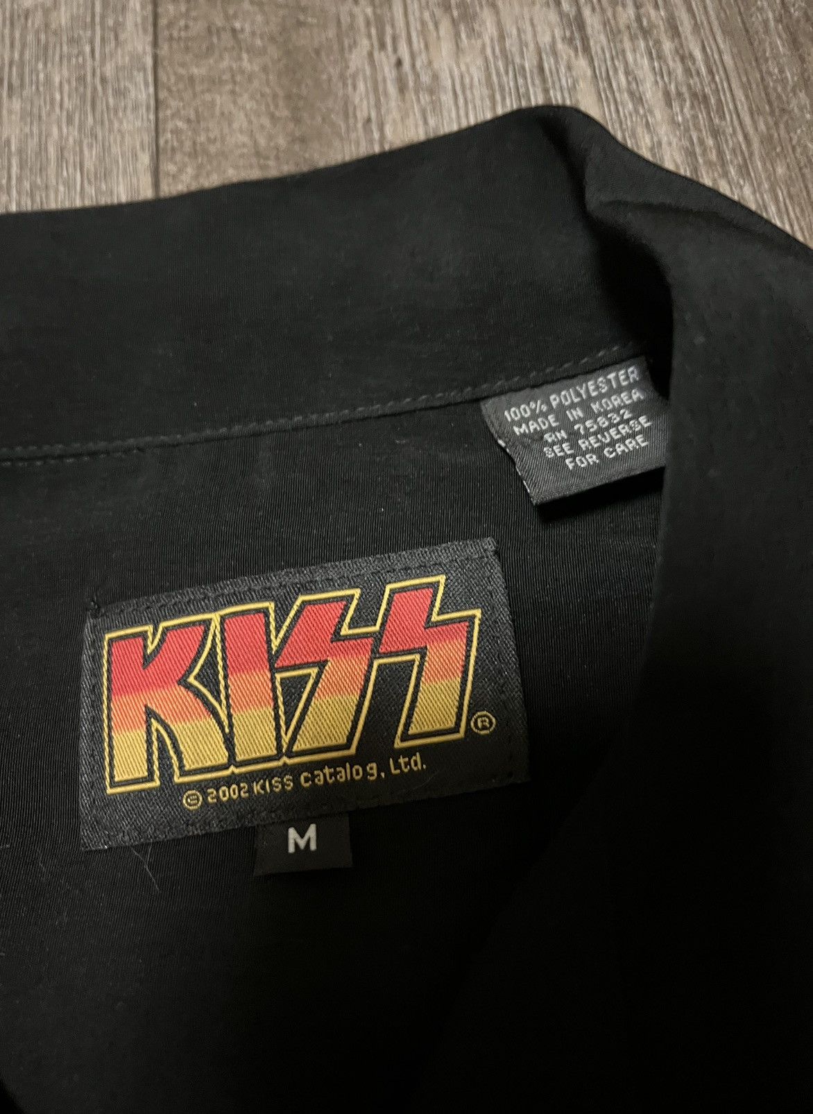 KISS × Vintage Vintage KISS Rockabilly Button Up Shirt size Medium 23x28.5 Size US M / EU 48-50 / 2 - 7 Thumbnail