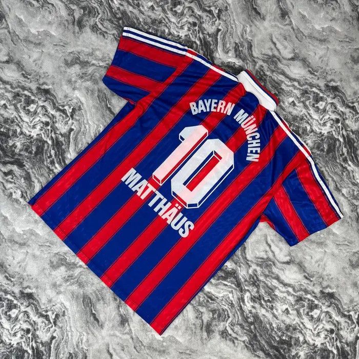Adidas Bayern Munich 1995 1997 Matthaus #10 Home Shirt Jersey Size US XL / EU 56 / 4 - 1 Thumbnail