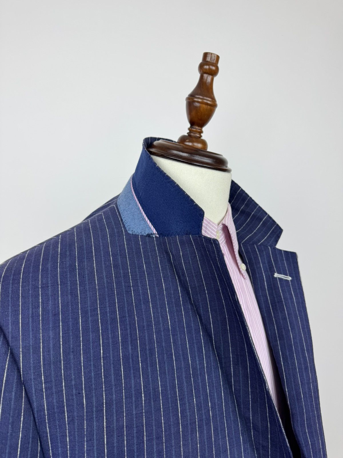 Marks & Spencer Mark&Spencer NOVA Luxury Fides Italian Fabric Linen Blazer Size 44R - 6 Thumbnail