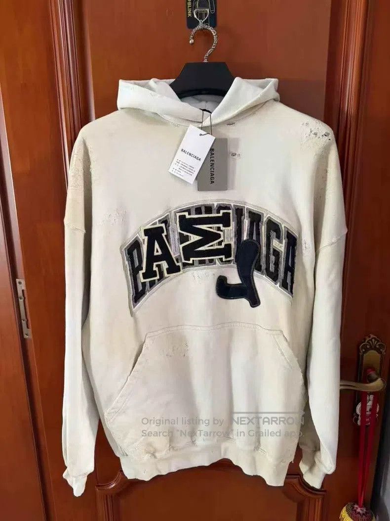 Balenciaga Manchester United Mud Dye Vintage Hoodie