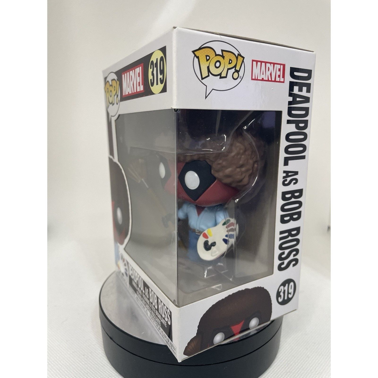 Marvel Comics Funko Pop! Deadpool as Bob Ross #319 - W Pop Protector Size ONE SIZE - 2 Thumbnail