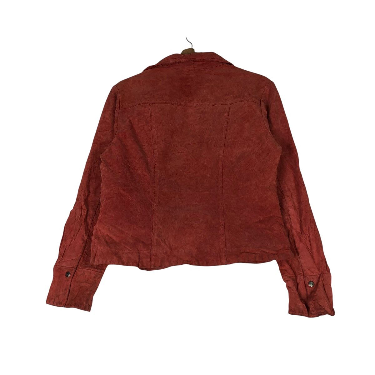 Japanese Brand 🔥VINTAGE CROPPED LEATHER JACKET CHRISTOPHER & BANKS Size S / US 4 / IT 40 - 8 Thumbnail