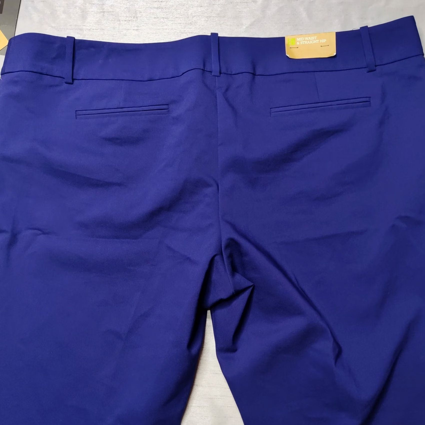 Mossimo Mossimo Stretch Extensible Women 18 Plum Mid-Waist Straight Pants NEW Dress Pants Size 40" / US 18 - 3 Thumbnail