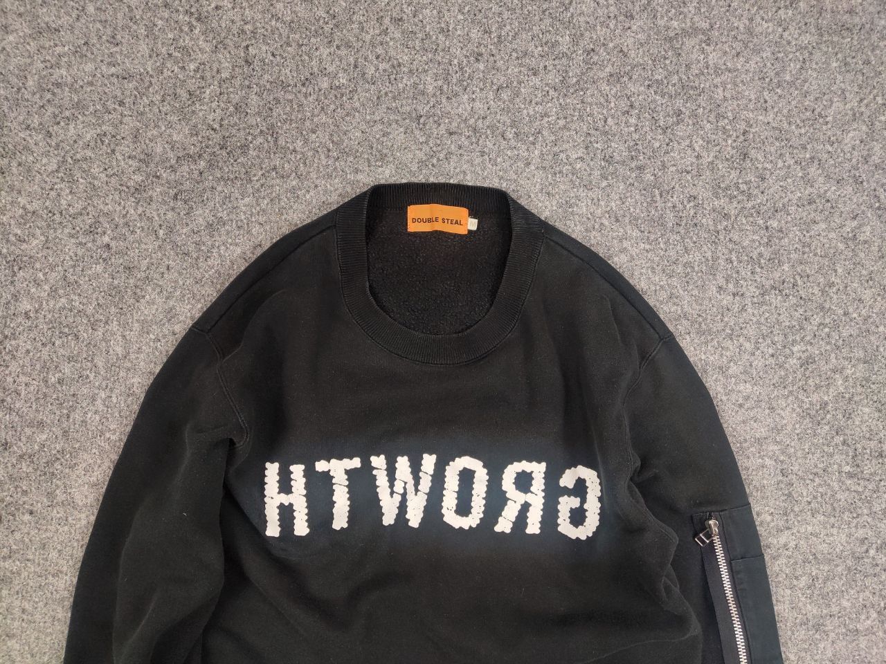 Japanese Brand Vintage 90's Double Steal Japanese Logo Black Sweatshirt Size US M / EU 48-50 / 2 - 9 Thumbnail
