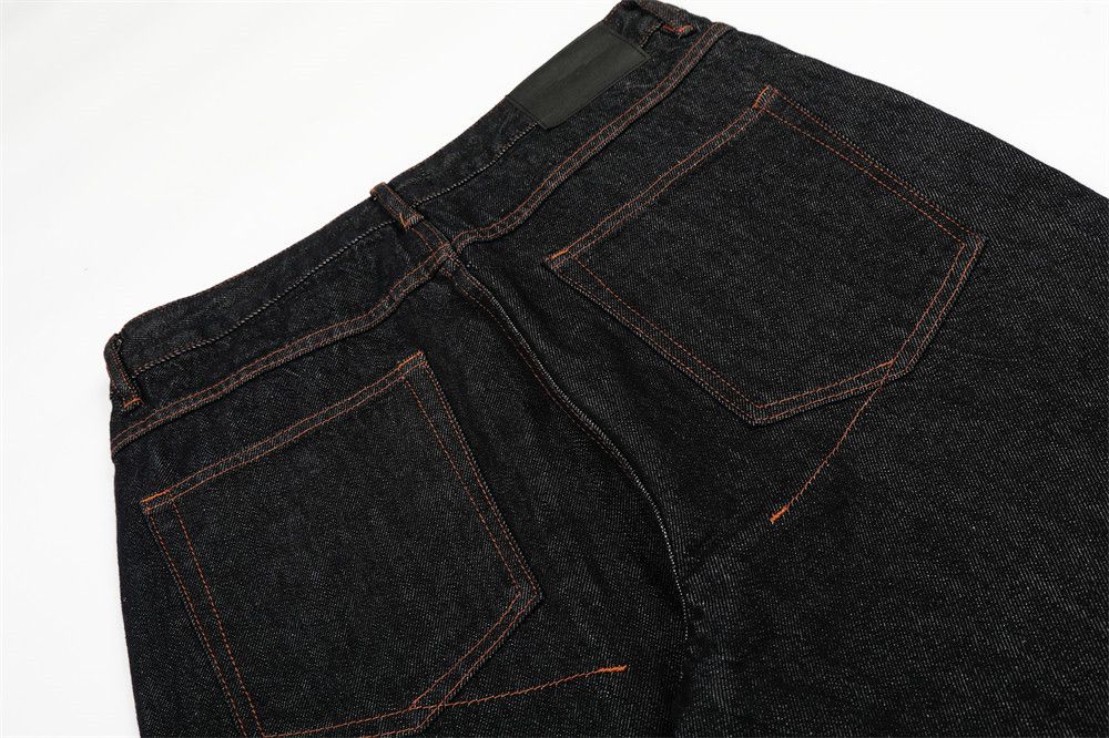 Jean American street men's loose wide-leg straight cargo jeans Size US 32 / EU 48 - 5 Thumbnail