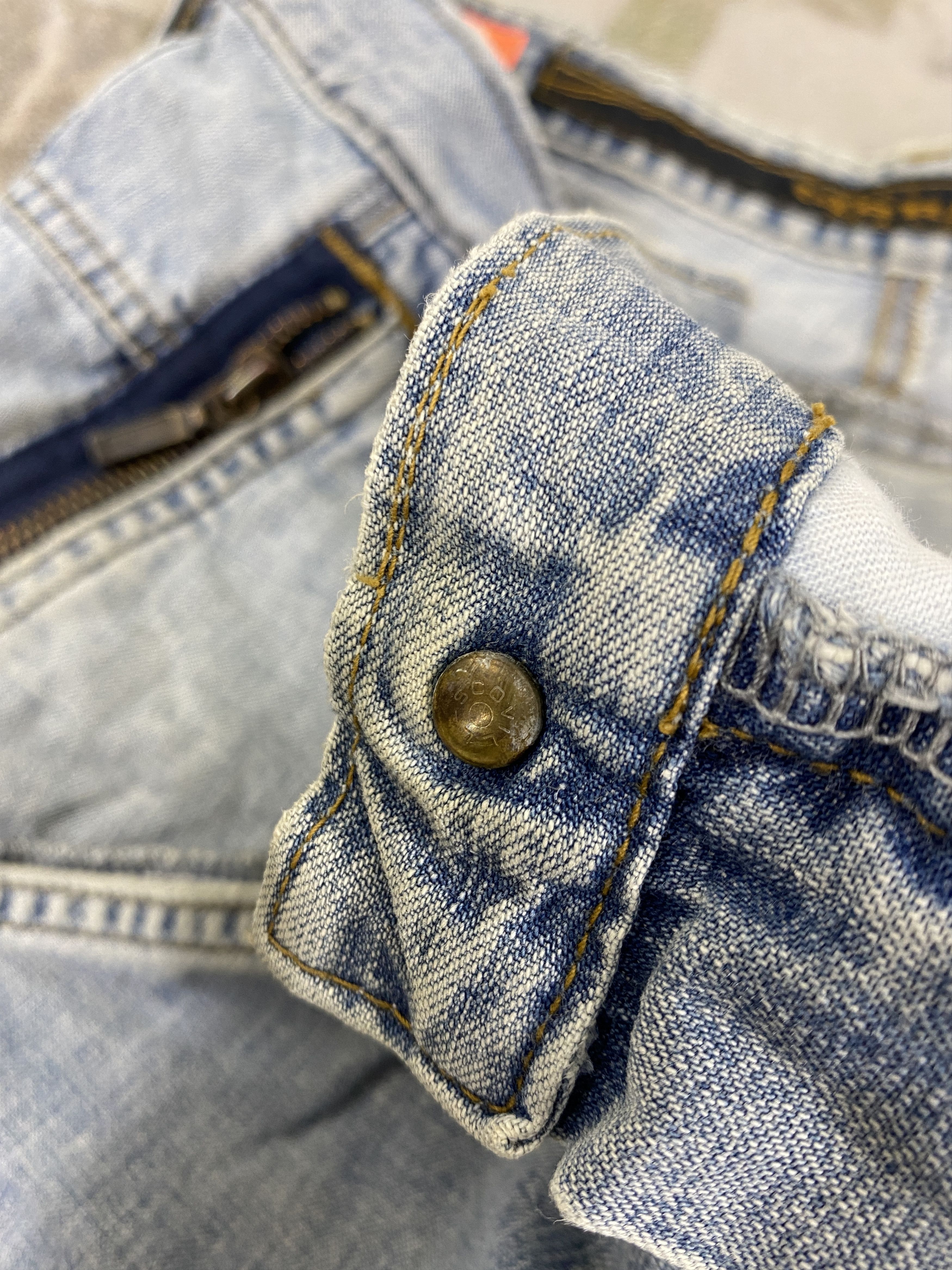 If Six Was Nine Vintage MFG LGB IfSixWasNine Style Denim Jeans-JN3922 Size US 33 - 8 Thumbnail