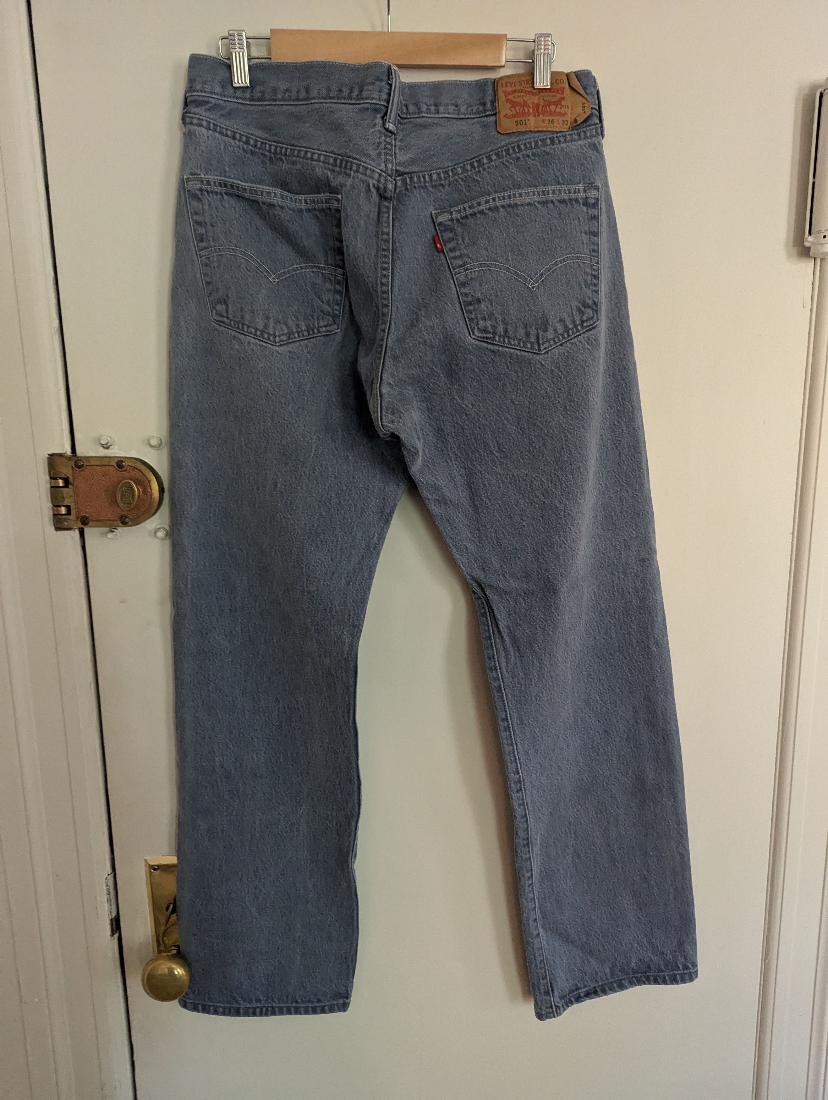 Levi's 501 Light Wash Jeans Size US 36 / EU 52 - 4 Thumbnail