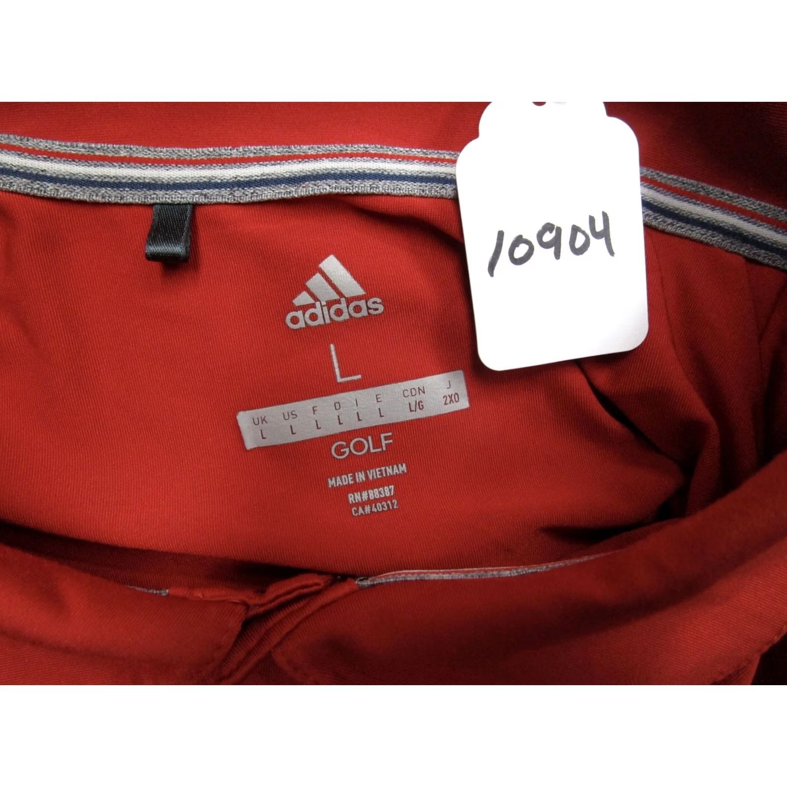 Adidas Adidas Polo Shirt Men Large Red USA Golf Performance Moisture Wicking Golfer Polo Shirt Adult L Red Adidas Golf USA Balls to the wall? Size US L / EU 52-54 / 3 - 8 Thumbnail