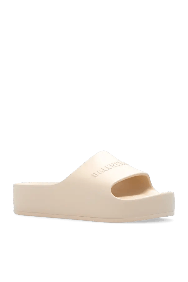 Balenciaga o1s1rm1025 Chunky Slides Sandals in Sand Size US 6 / IT 36 - 2 Thumbnail