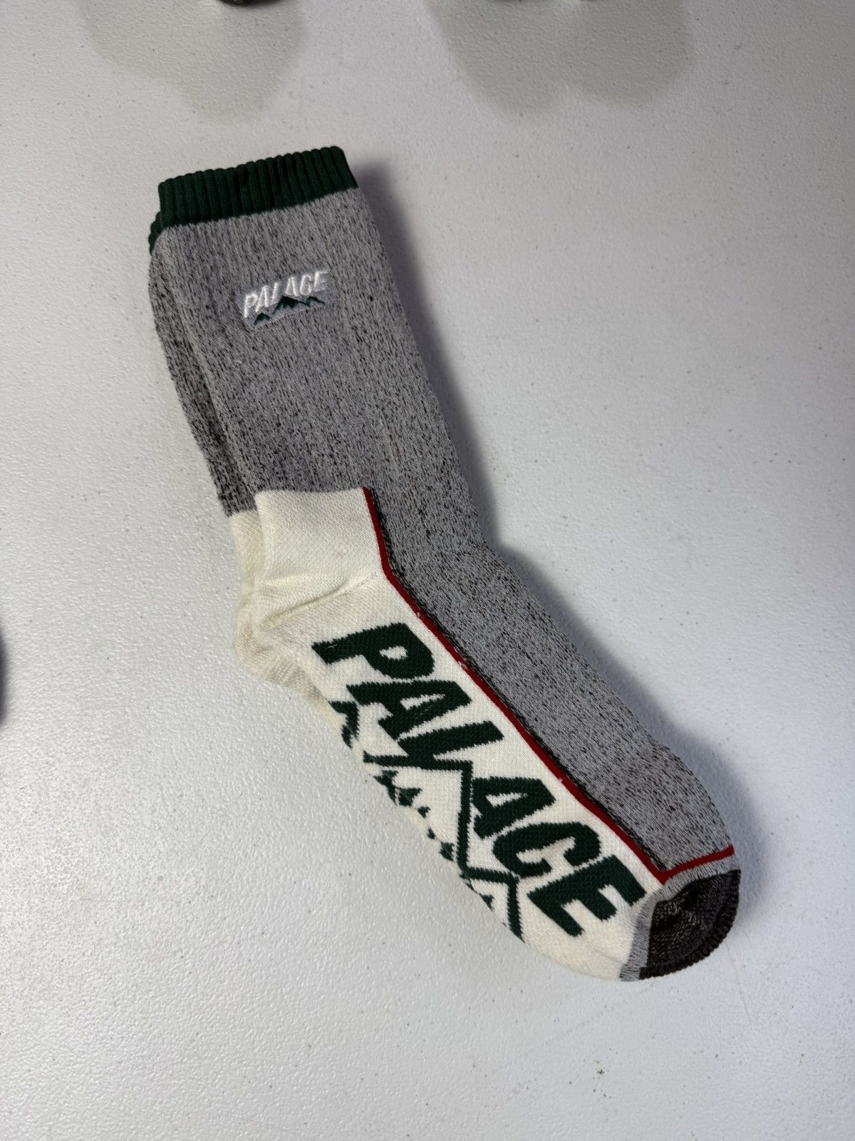Palace X5 New Palace Talking Sock 'Grey Marl' One Sz Size ONE SIZE - 2 Thumbnail