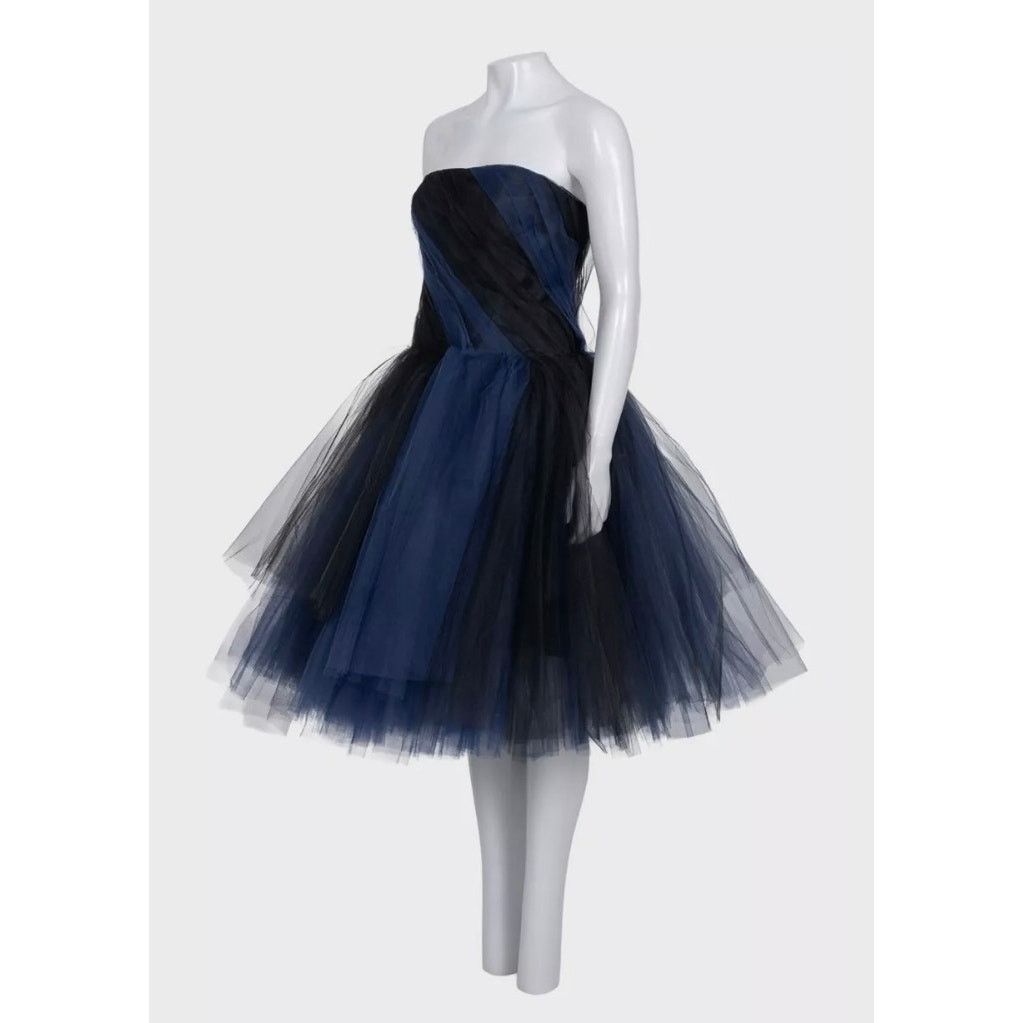 Oscar De La Renta Oscar de la Renta Black Off-Shoulder Dress Sz.US6/M Size M / US 6-8 / IT 42-44 - 2 Thumbnail