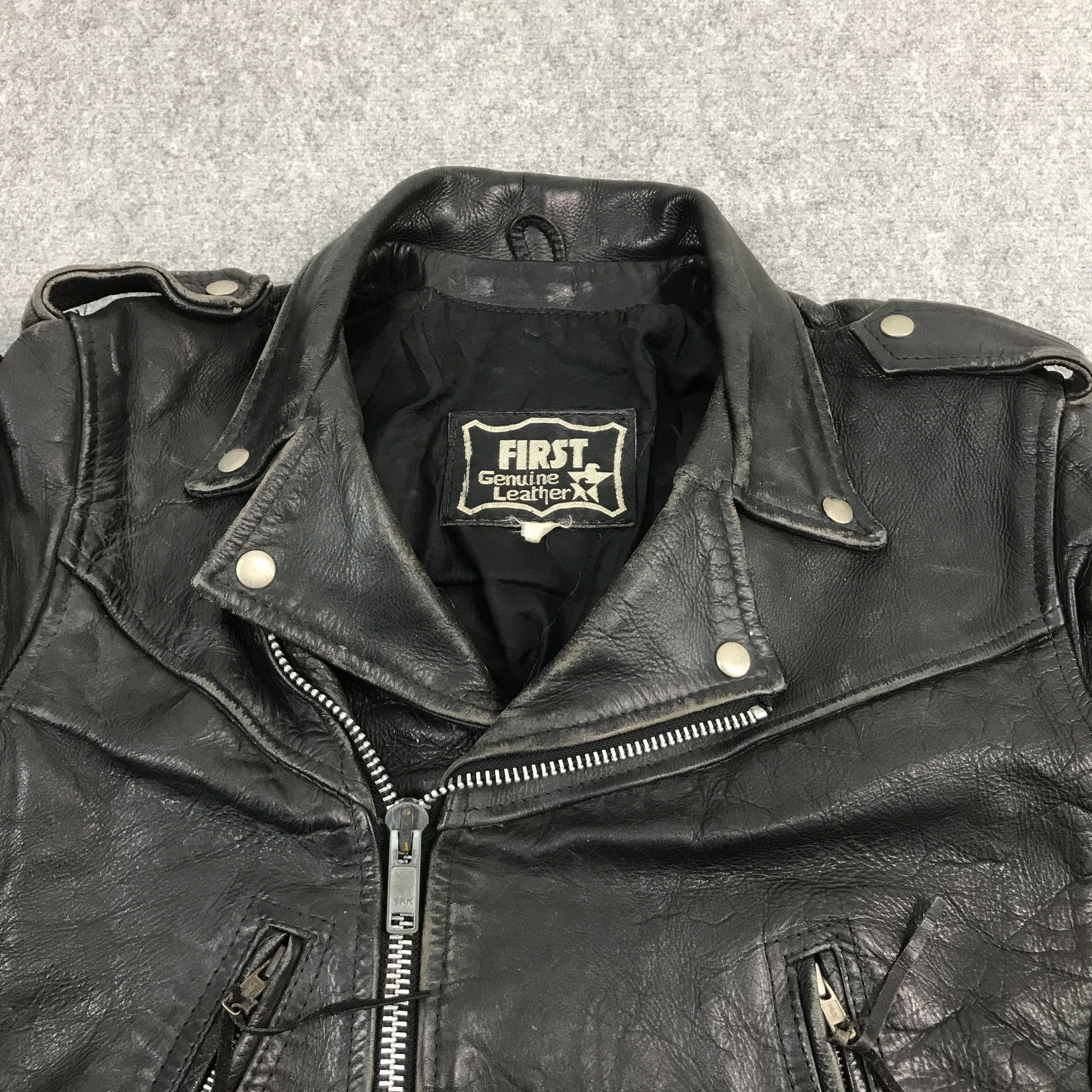Japanese Brand × Leather 🔥First Double collar Leather jacket Size US M / EU 48-50 / 2 - 5 Thumbnail